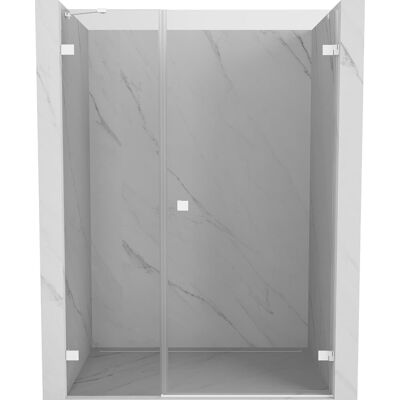 Mexen Lunar-B drzwi prysznicowe uchylne prawe 115 cm, transparent, białe - 832S-115-050-20-00-P Mexen Lunar-B drzwi prysznicowe uchylne prawe 115 cm, transparent, białe - 832S-115-050-20-00-P