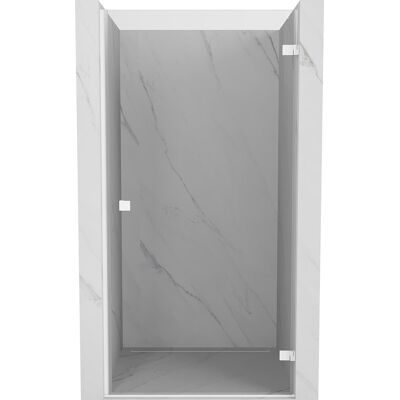 Mexen Lunar-B drzwi prysznicowe uchylne prawe 75 cm, transparent, białe - 832-075-000-20-00-P Mexen Lunar-B drzwi prysznicowe uchylne prawe 75 cm, transparent, białe - 832-075-000-20-00-P