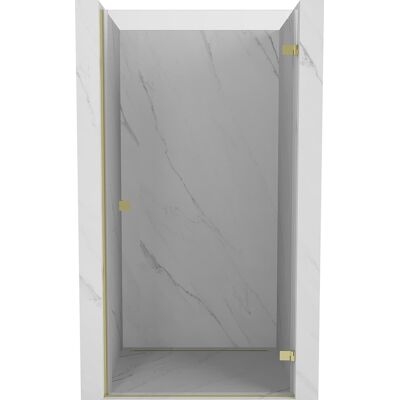 Mexen Lunar-B drzwi prysznicowe uchylne prawe 85 cm, transparent, złote - 832-085-000-50-00-P Mexen Lunar-B drzwi prysznicowe uchylne prawe 85 cm, transparent, złote - 832-085-000-50-00-P