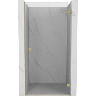 Mexen Lunar-B drzwi prysznicowe uchylne prawe 85 cm, transparent, złote szczotkowane - 832-085-000-55-00-P Mexen Lunar-B drzwi prysznicowe uchylne prawe 85 cm, transparent, złote szczotkowane - 832-085-000-55-00-P