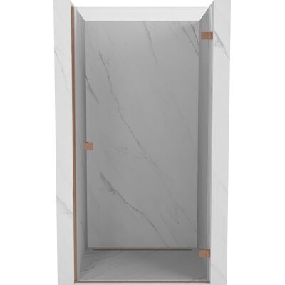 Mexen Lunar-B drzwi prysznicowe uchylne prawe 90 cm, transparent, miedź szczotkowana - 832-090-000-65-00-P Mexen Lunar-B drzwi prysznicowe uchylne prawe 90 cm, transparent, miedź szczotkowana - 832-090-000-65-00-P