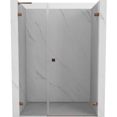 Mexen Lunar-B L drzwi prysznicowe uchylne prawe 110 cm, transparent, różowe złoto - 832SL-110-050-60-00-P Mexen Lunar-B L drzwi prysznicowe uchylne prawe 110 cm, transparent, różowe złoto - 832SL-110-050-60-00-P