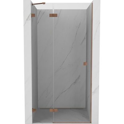 Mexen Lunar drzwi prysznicowe uchylne lewe 110 cm, transparent, miedź szczotkowana - 834-110-000-65-00-L Mexen Lunar drzwi prysznicowe uchylne lewe 110 cm, transparent, miedź szczotkowana - 834-110-000-65-00-L