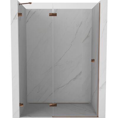 Mexen Lunar drzwi prysznicowe uchylne lewe 130 cm, transparent, różowe złoto - 834-130-000-60-00-L Mexen Lunar drzwi prysznicowe uchylne lewe 130 cm, transparent, różowe złoto - 834-130-000-60-00-L