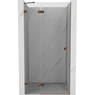 Mexen Lunar drzwi prysznicowe uchylne lewe 75 cm, transparent, różowe złoto - 834-075-000-60-00-L Mexen Lunar drzwi prysznicowe uchylne lewe 75 cm, transparent, różowe złoto - 834-075-000-60-00-L