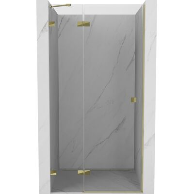 Mexen Lunar drzwi prysznicowe uchylne lewe 90 cm, transparent, złote - 834-090-000-50-00-L Mexen Lunar drzwi prysznicowe uchylne lewe 90 cm, transparent, złote - 834-090-000-50-00-L