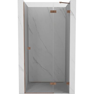 Mexen Lunar drzwi prysznicowe uchylne prawa 85 cm, transparent, miedź szczotkowana - 834-085-000-65-00-P Mexen Lunar drzwi prysznicowe uchylne prawa 85 cm, transparent, miedź szczotkowana - 834-085-000-65-00-P