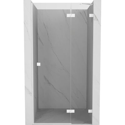 Mexen Lunar drzwi prysznicowe uchylne prawe 100 cm, transparent, białe - 834-100-000-20-00-P Mexen Lunar drzwi prysznicowe uchylne prawe 100 cm, transparent, białe - 834-100-000-20-00-P