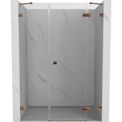 Mexen Lunar drzwi prysznicowe uchylne prawe 125 cm, transparent, różowe złoto - 834S-125-050-60-00-P Mexen Lunar drzwi prysznicowe uchylne prawe 125 cm, transparent, różowe złoto - 834S-125-050-60-00-P