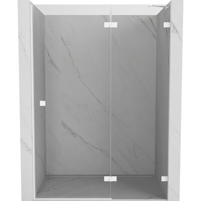 Mexen Lunar drzwi prysznicowe uchylne prawe 130 cm, transparent, białe - 834-130-000-20-00-P Mexen Lunar drzwi prysznicowe uchylne prawe 130 cm, transparent, białe - 834-130-000-20-00-P