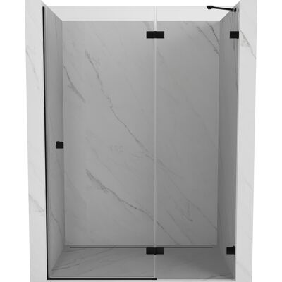 Mexen Lunar drzwi prysznicowe uchylne prawe 130 cm, transparent, czarne - 834-130-000-70-00-P Mexen Lunar drzwi prysznicowe uchylne prawe 130 cm, transparent, czarne - 834-130-000-70-00-P