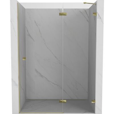 Mexen Lunar drzwi prysznicowe uchylne prawe 130 cm, transparent, złote - 834-130-000-50-00-P Mexen Lunar drzwi prysznicowe uchylne prawe 130 cm, transparent, złote - 834-130-000-50-00-P