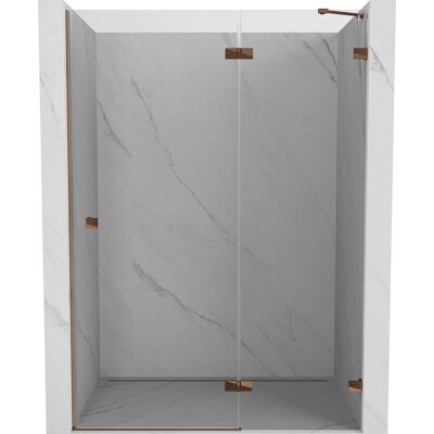 Mexen Lunar drzwi prysznicowe uchylne prawe 135 cm, transparent, różowe złoto - 834-135-000-60-00-P Mexen Lunar drzwi prysznicowe uchylne prawe 135 cm, transparent, różowe złoto - 834-135-000-60-00-P