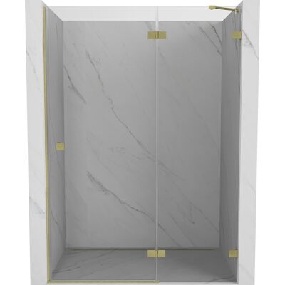 Mexen Lunar drzwi prysznicowe uchylne prawe 140 cm, transparent, złote szczotkowane - 834-140-000-55-00-P Mexen Lunar drzwi prysznicowe uchylne prawe 140 cm, transparent, złote szczotkowane - 834-140-000-55-00-P
