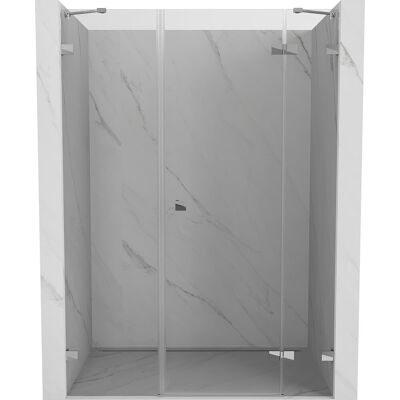 Mexen Lunar drzwi prysznicowe uchylne prawe 155 cm, transparent, chrom - 834S-155-050-01-00-P Mexen Lunar drzwi prysznicowe uchylne prawe 155 cm, transparent, chrom - 834S-155-050-01-00-P