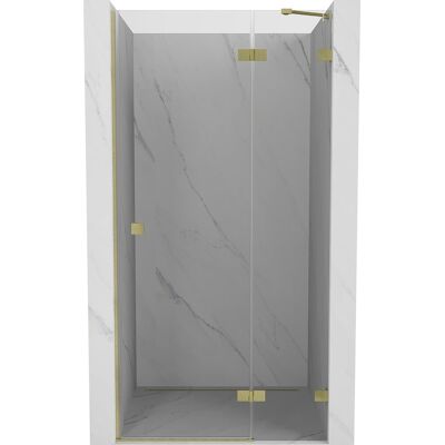 Mexen Lunar drzwi prysznicowe uchylne prawe 70 cm, transparent, złote szczotkowane - 834-070-000-55-00-P Mexen Lunar drzwi prysznicowe uchylne prawe 70 cm, transparent, złote szczotkowane - 834-070-000-55-00-P