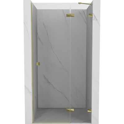 Mexen Lunar drzwi prysznicowe uchylne prawe 85 cm, transparent, złote - 834-085-000-50-00-P Mexen Lunar drzwi prysznicowe uchylne prawe 85 cm, transparent, złote - 834-085-000-50-00-P