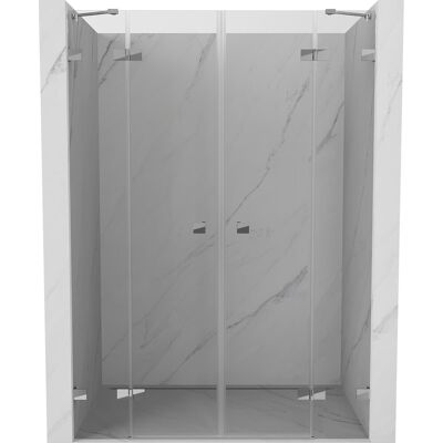 Mexen Lunar Duo drzwi prysznicowe uchylne 150 cm, transparent, chrom - 834D-150-000-01-00 Mexen Lunar Duo drzwi prysznicowe uchylne 150 cm, transparent, chrom - 834D-150-000-01-00
