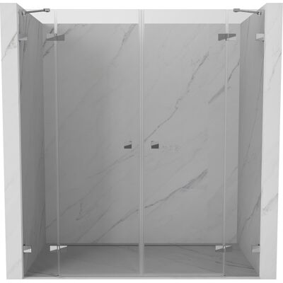 Mexen Lunar Duo drzwi prysznicowe uchylne 180 cm, transparent, chrom - 834D-180-000-01-00 Mexen Lunar Duo drzwi prysznicowe uchylne 180 cm, transparent, chrom - 834D-180-000-01-00
