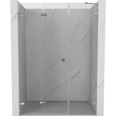 Mexen Lunar-F drzwi prysznicowe składane lewe 115 cm, transparent, chrom - 836S-115-050-01-00-L Mexen Lunar-F drzwi prysznicowe składane lewe 115 cm, transparent, chrom - 836S-115-050-01-00-L
