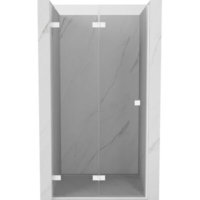 Mexen Lunar-F drzwi prysznicowe składane lewe 70 cm, transparent, białe - 836-070-000-20-00-L Mexen Lunar-F drzwi prysznicowe składane lewe 70 cm, transparent, białe - 836-070-000-20-00-L