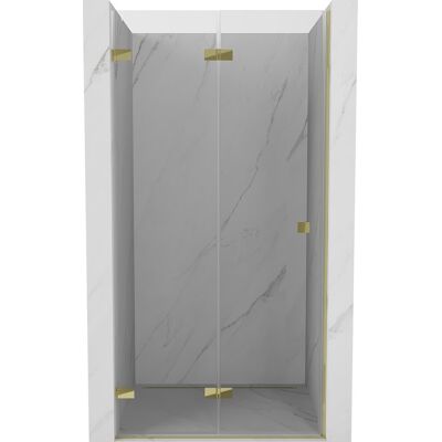 Mexen Lunar-F drzwi prysznicowe składane lewe 85 cm, transparent, złote - 836-085-000-50-00-L Mexen Lunar-F drzwi prysznicowe składane lewe 85 cm, transparent, złote - 836-085-000-50-00-L
