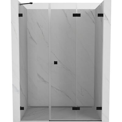 Mexen Lunar-F drzwi prysznicowe składane prawe 115 cm, transparent, czarne - 836S-115-050-70-00-P Mexen Lunar-F drzwi prysznicowe składane prawe 115 cm, transparent, czarne - 836S-115-050-70-00-P