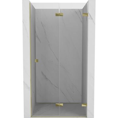 Mexen Lunar-F drzwi prysznicowe składane prawe 70 cm, transparent, złote - 836-070-000-50-00-P Mexen Lunar-F drzwi prysznicowe składane prawe 70 cm, transparent, złote - 836-070-000-50-00-P