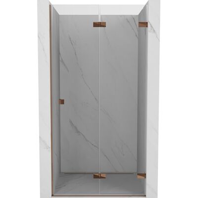 Mexen Lunar-F drzwi prysznicowe składane prawe 85 cm, transparent, różowe złoto - 836-085-000-60-00-P Mexen Lunar-F drzwi prysznicowe składane prawe 85 cm, transparent, różowe złoto - 836-085-000-60-00-P