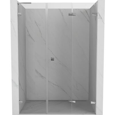 Mexen Lunar-F L drzwi prysznicowe składane prawe 130 cm, transparent, chrom - 836SL-130-050-01-00-P Mexen Lunar-F L drzwi prysznicowe składane prawe 130 cm, transparent, chrom - 836SL-130-050-01-00-P