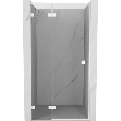 Mexen Lunar L drzwi prysznicowe uchylne lewe 115 cm, transparent, białe - 834L-115-000-20-00-L Mexen Lunar L drzwi prysznicowe uchylne lewe 115 cm, transparent, białe - 834L-115-000-20-00-L