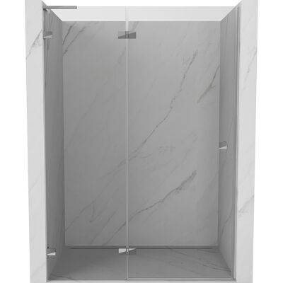 Mexen Lunar L drzwi prysznicowe uchylne lewe 130 cm, transparent, chrom - 834L-130-000-01-00-L Mexen Lunar L drzwi prysznicowe uchylne lewe 130 cm, transparent, chrom - 834L-130-000-01-00-L