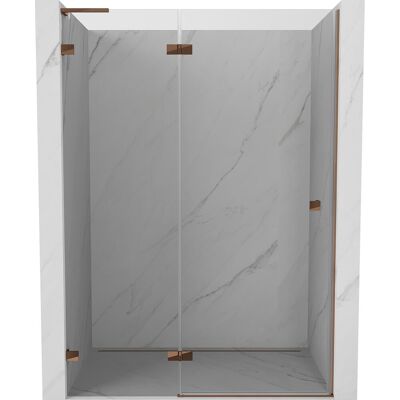 Mexen Lunar L drzwi prysznicowe uchylne lewe 140 cm, transparent, różowe złoto - 834L-140-000-60-00-L Mexen Lunar L drzwi prysznicowe uchylne lewe 140 cm, transparent, różowe złoto - 834L-140-000-60-00-L