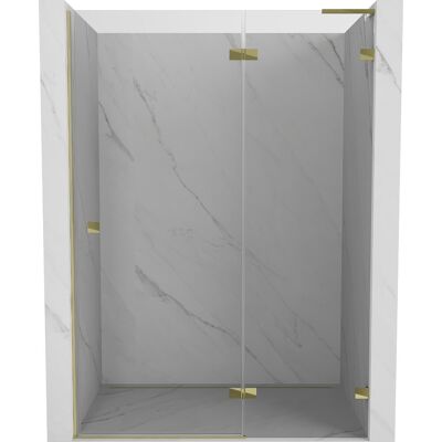 Mexen Lunar L drzwi prysznicowe uchylne prawe 130 cm, transparent, złote - 834L-130-000-50-00-P Mexen Lunar L drzwi prysznicowe uchylne prawe 130 cm, transparent, złote - 834L-130-000-50-00-P