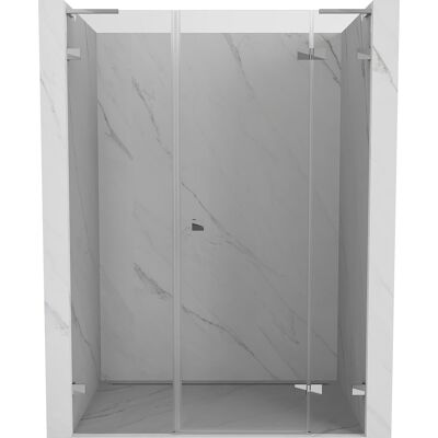 Mexen Lunar L drzwi prysznicowe uchylne prawe 155 cm, transparent, chrom - 834SL-155-050-01-00-P Mexen Lunar L drzwi prysznicowe uchylne prawe 155 cm, transparent, chrom - 834SL-155-050-01-00-P