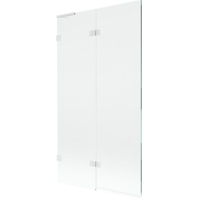 Mexen Lunar L parawan nawannowy 2-skrzydłowy lewy 100 x 150 cm, transparent, biały - 897L-100-100-20-00-L Mexen Lunar L parawan nawannowy 2-skrzydłowy lewy 100 x 150 cm, transparent, biały - 897L-100-100-20-00-L
