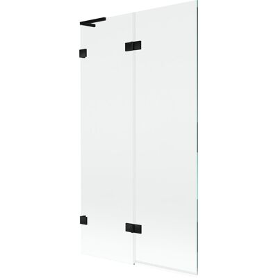 Mexen Lunar L parawan nawannowy 2-skrzydłowy lewy 100 x 150 cm, transparent, czarny - 897L-100-100-70-00-L Mexen Lunar L parawan nawannowy 2-skrzydłowy lewy 100 x 150 cm, transparent, czarny - 897L-100-100-70-00-L