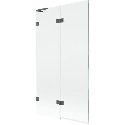 Mexen Lunar L parawan nawannowy 2-skrzydłowy lewy 100 x 150 cm, transparent, gun gray szczotkowany - 897L-100-100-66-00-L Mexen Lunar L parawan nawannowy 2-skrzydłowy lewy 100 x 150 cm, transparent, gun gray szczotkowany - 897L-100-100-66-00-L