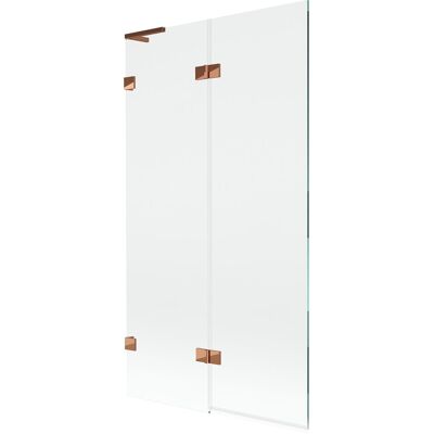 Mexen Lunar L parawan nawannowy 2-skrzydłowy lewy 100 x 150 cm, transparent, różowe złoto - 897L-100-100-60-00-L Mexen Lunar L parawan nawannowy 2-skrzydłowy lewy 100 x 150 cm, transparent, różowe złoto - 897L-100-100-60-00-L