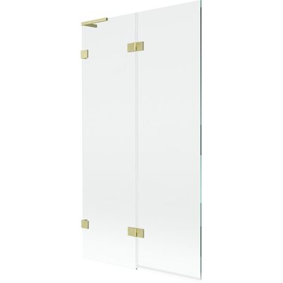 Mexen Lunar L parawan nawannowy 2-skrzydłowy lewy 100 x 150 cm, transparent, złoty szczotkowany - 897L-100-100-55-00-L Mexen Lunar L parawan nawannowy 2-skrzydłowy lewy 100 x 150 cm, transparent, złoty szczotkowany - 897L-100-100-55-00-L