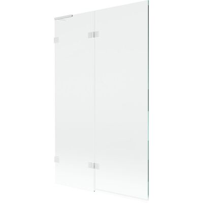 Mexen Lunar L parawan nawannowy 2-skrzydłowy lewy 110 x 150 cm, transparent, biały - 897L-110-100-20-00-L Mexen Lunar L parawan nawannowy 2-skrzydłowy lewy 110 x 150 cm, transparent, biały - 897L-110-100-20-00-L