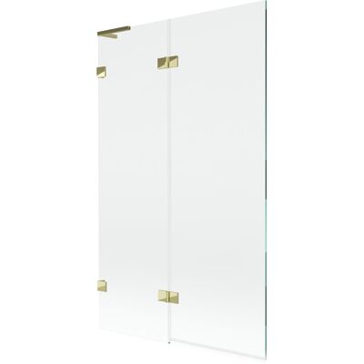 Mexen Lunar L parawan nawannowy 2-skrzydłowy lewy 110 x 150 cm, transparent, złoty - 897L-110-100-50-00-L Mexen Lunar L parawan nawannowy 2-skrzydłowy lewy 110 x 150 cm, transparent, złoty - 897L-110-100-50-00-L