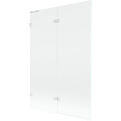 Mexen Lunar L parawan nawannowy 2-skrzydłowy lewy 120 x 150 cm, transparent, biały - 897L-120-100-20-00-L Mexen Lunar L parawan nawannowy 2-skrzydłowy lewy 120 x 150 cm, transparent, biały - 897L-120-100-20-00-L