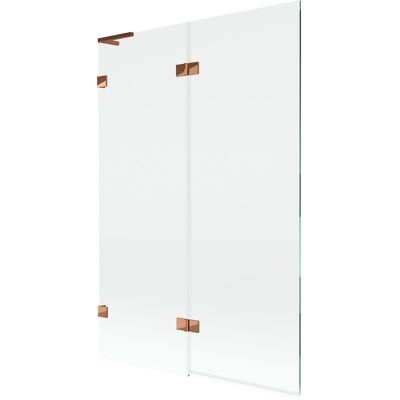 Mexen Lunar L parawan nawannowy 2-skrzydłowy lewy 120 x 150 cm, transparent, różowe złoto - 897L-120-100-60-00-L Mexen Lunar L parawan nawannowy 2-skrzydłowy lewy 120 x 150 cm, transparent, różowe złoto - 897L-120-100-60-00-L