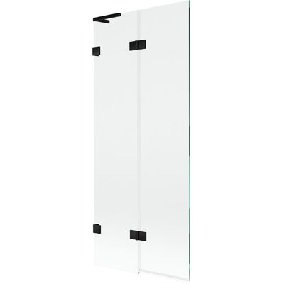 Mexen Lunar L parawan nawannowy 2-skrzydłowy lewy 80 x 150 cm, transparent, czarny - 897L-080-100-70-00-L Mexen Lunar L parawan nawannowy 2-skrzydłowy lewy 80 x 150 cm, transparent, czarny - 897L-080-100-70-00-L
