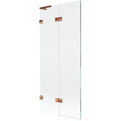 Mexen Lunar L parawan nawannowy 2-skrzydłowy lewy 80 x 150 cm, transparent, różowe złoto - 897L-080-100-60-00-L Mexen Lunar L parawan nawannowy 2-skrzydłowy lewy 80 x 150 cm, transparent, różowe złoto - 897L-080-100-60-00-L