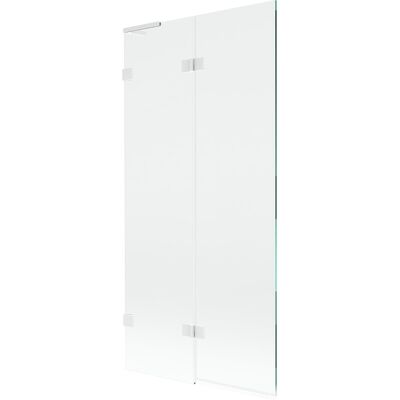 Mexen Lunar L parawan nawannowy 2-skrzydłowy lewy 90 x 150 cm, transparent, biały - 897L-090-100-20-00-L Mexen Lunar L parawan nawannowy 2-skrzydłowy lewy 90 x 150 cm, transparent, biały - 897L-090-100-20-00-L