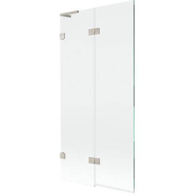 Mexen Lunar L parawan nawannowy 2-skrzydłowy lewy 90 x 150 cm, transparent, nikiel szczotkowany - 897L-090-100-97-00-L Mexen Lunar L parawan nawannowy 2-skrzydłowy lewy 90 x 150 cm, transparent, nikiel szczotkowany - 897L-090-100-97-00-L