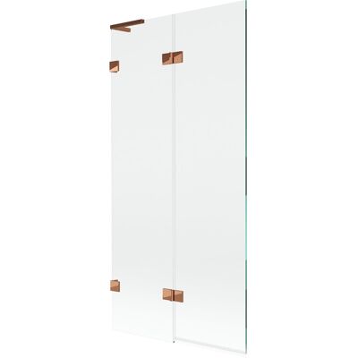 Mexen Lunar L parawan nawannowy 2-skrzydłowy lewy 90 x 150 cm, transparent, różowe złoto - 897L-090-100-60-00-L Mexen Lunar L parawan nawannowy 2-skrzydłowy lewy 90 x 150 cm, transparent, różowe złoto - 897L-090-100-60-00-L