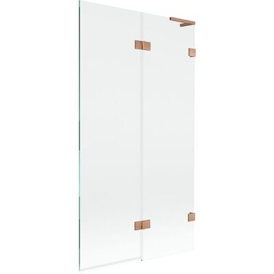 Mexen Lunar L parawan nawannowy 2-skrzydłowy prawy 100 x 150 cm, transparent, miedź szczotkowana - 897L-100-100-65-00-P Mexen Lunar L parawan nawannowy 2-skrzydłowy prawy 100 x 150 cm, transparent, miedź szczotkowana - 897L-100-100-65-00-P